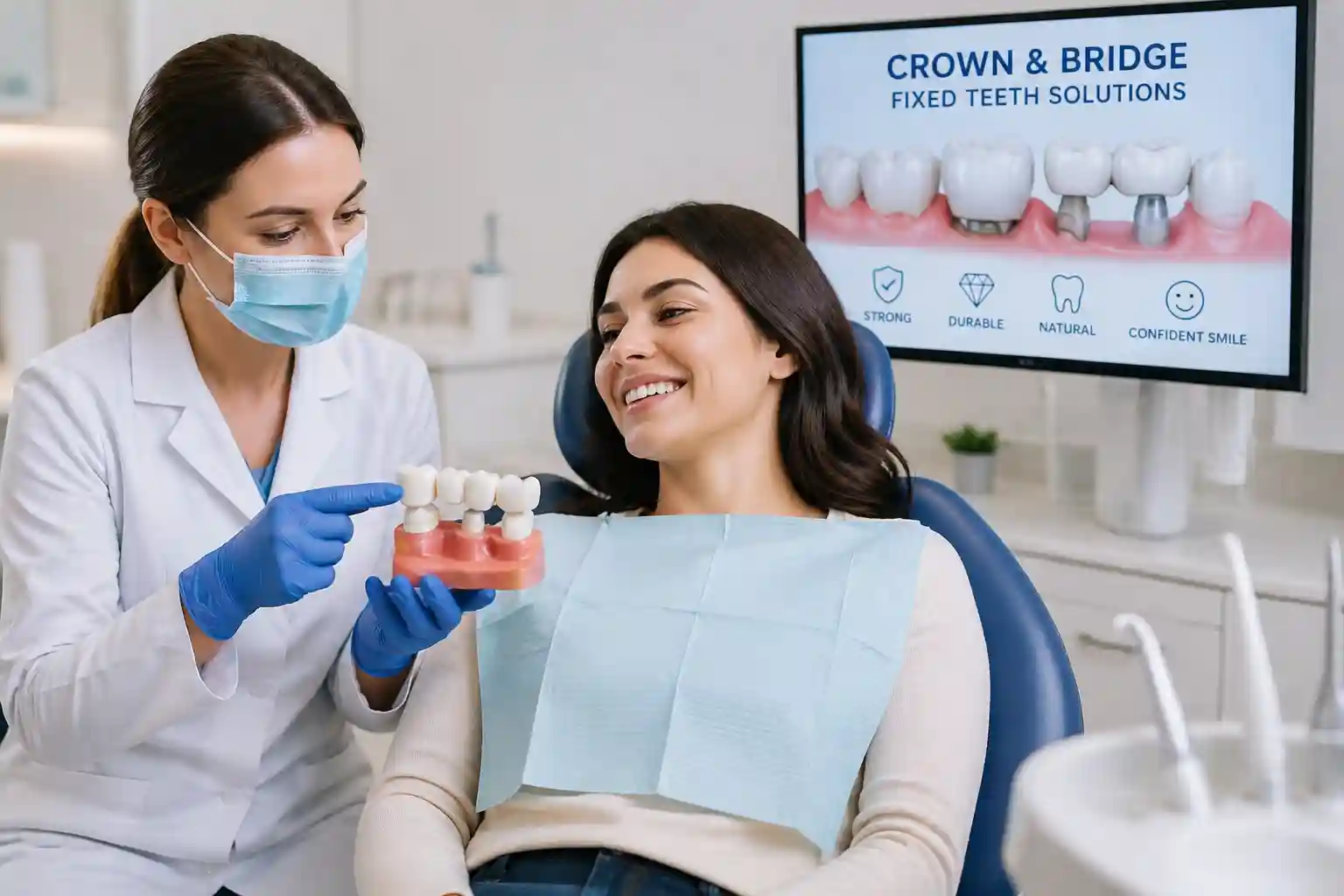 Crown and Bridge Fixed Teeth